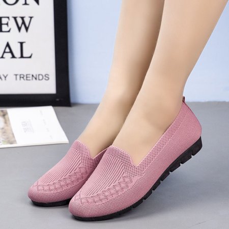 

new spring and summer old Beijing cloth shoes women fly woven mesh breathable soft casual Joker mother shoes outlet