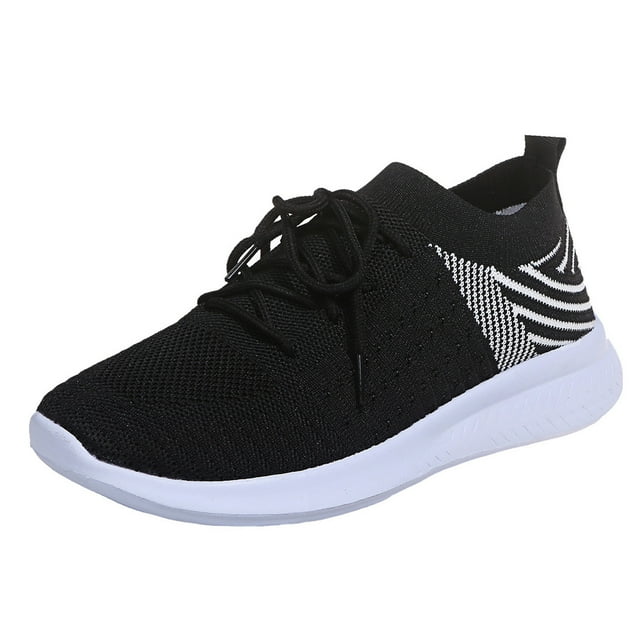 Chaussures Décontractées Respirantes pour Femmes, Chaussures Décontractées à Enfiler, Chaussures de Travail pour Femmes, Mocassins de Mode à Lacets, Chaussures Décontractées pour Femmes /2 Chaussures Décontractées à Enfiler pour Femmes Style en Maille