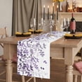 thumbnail image 2 of Table Runners 70 Inches Long Dress Scarves, Purple Leaves Farmhouse Coffee/Dining/Kitchen Table Decor, Holiday Table Runner, Summer Botanical 13x70 Inch, 2 of 9