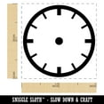 thumbnail image 2 of Blank Clock Telling Time Math Teacher School Self-Inking Rubber Stamp Ink Stamper - Black Ink - Small 1 Inch, 2 of 7