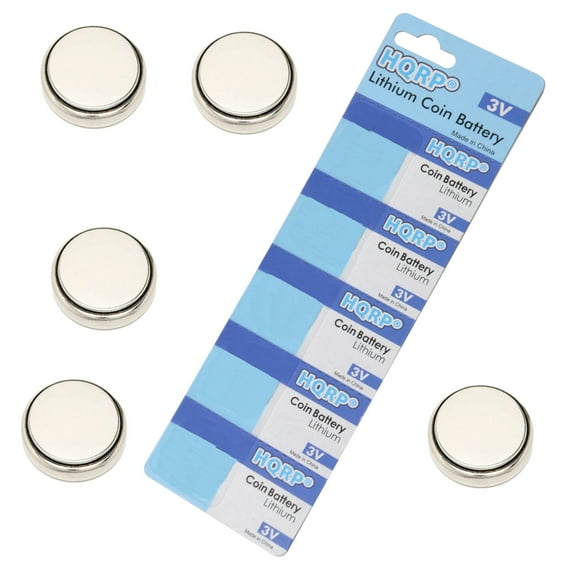 HQRP 5-Pack Coin Lithium Battery for Lexus GS450h 2009 2010 2011, GS460 2009 2010 2011, IS250 2009 2010 2011 Smart Key Fob Remote Transmitter