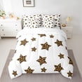 thumbnail image 2 of Feelyou Stars Kids Bedding Comforter Set 7pcs, Fashion Leopard Print Queen Bedding Sets, 2 of 8