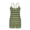 thumbnail image 4 of cfhntfmh Pajamas for Women Sets Sleeveless Tank and Shorts Summer Knit Striped 2-Piece Cute Pjs Soft Loungewear Set, 4 of 6