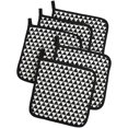 thumbnail image 1 of Potholders Trivets Kitchen Heat Resistant Cotton Coasters Hot Pads Pot Holders Set of 5 for Everyday Cooking and Baking by 8 x 8Inch (Red) Triangle Triangle, 1 of 7
