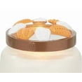 thumbnail image 2 of Yankee Candle Illuma-Lid Orange & White Pierced Pumpkins with a Copper Patina Metal Base, 2 of 2