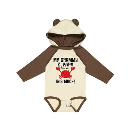 

Inktastic Grammy and Papa Love Me Gift Baby Boy or Baby Girl Long Sleeve Bodysuit