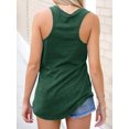 thumbnail image 3 of Summer Women's V Neck Sleeveless Tank Tops Workout Yoga Loose Lightweight Flowy Tee Shirts with Pocket, 3 of 5