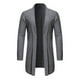 thumbnail image 3 of Suéter de punto largo para hombre, chaqueta de color liso, suéter de punto de otoño para hombre, 3 of 5