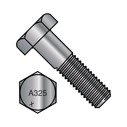 1/2-13X1 1/2 Heavy Hex Structural Bolts A 325 1 Hot Dipped Galvanized Made in North America (Pack Qty 300) BC-5024A325-1G