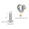 thumbnail image 2 of #8-32x1/2" Button Head Socket Cap Screws, 50 Pack 304 Stainless Steel Screws, 2 of 5