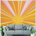 thumbnail image 4 of PRATYUS  Boho Sun Tapestry Vintage 70s Sunset Sunrise Tapestries for Bedroom Aesthetic Retro Abstract Art Colorful Rainbow Classroom Tapestry Wall Hanging for Living Room Dorm 50x40inch, 4 of 6