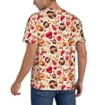 thumbnail image 2 of Hirioo Skull Retro record lips for Men's Baseball T-shirt Shirts Short Sleeve Casual Summer Button Stretch T Shirts,Size S-4XL-X-Large, 2 of 7