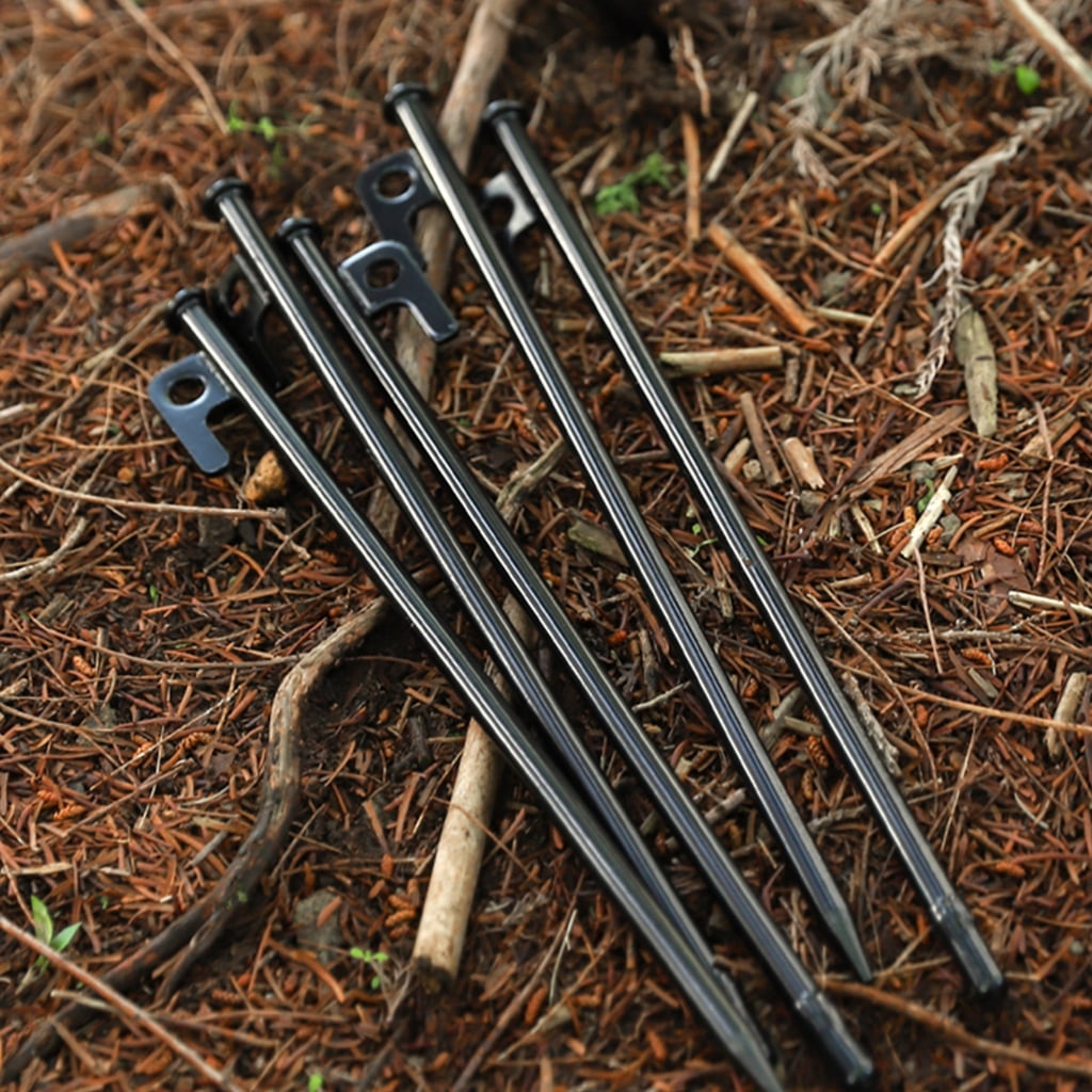 MOMOJIA Camping Tent Stakes, Aluminum Alloy Canopy Stakes Spikes Heavy Duty Tent Peg