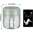 thumbnail image 2 of Onion Cutter Electric, 250 Ml Garlic Press Electric, Mini Electric Chopper Gift, 2 of 5