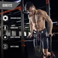 thumbnail image 5 of RIMSports Neoprene Padded Weight Lifting Dip Belt with Chain for Workout and Squat, 5 of 7