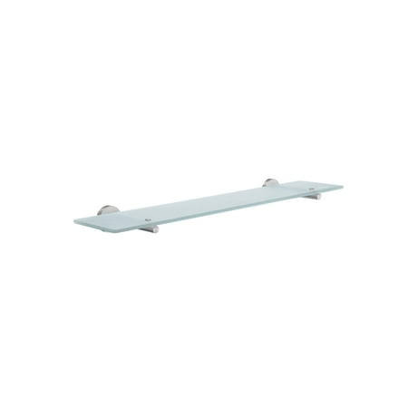 

Home Glass Bathroom Shelf Brushed Chrome