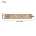 thumbnail image 2 of 1.2x6.7" Wood Bird Perch Paw Grinding Stick Stand Parrot LoveBird Parakeet Cockatiel, 2 Set, 2 of 5