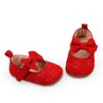 thumbnail image 4 of Yoyauz Baby Girl Mary Jane Shoes Anti Slip Rubber Sole Ballet Slippers Princess Dress Wedding Shoes Newborn Kids Shoes Toddler Shoes（0-12 Month）, 4 of 8