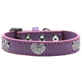 thumbnail image 2 of Mirage Pet 87-06 LV12 Crystal Heart Dog Collar, Lavender - Size 12, 2 of 2
