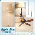 thumbnail image 5 of 4PCS Aolly Ceiling Fan Pull Chain 13 Inch Platinum Beaded Pulls Cord Extender Lamp Pull Chain for Ceiling Light Decoration Table Lamp Pulling Switch, 5 of 5