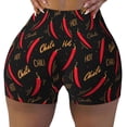 thumbnail image 2 of Fotbe Hot Chili Shorts Sin Costuras – Shorts Deportivos de Cintura Alta para Mujer, Elásticos para Gimnasio, Yoga, Running o Ciclismo-Medium, 2 of 8
