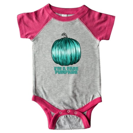 

Inktastic Allergy Awareness I m a Rare Pumpkin in Teal Watercolor Gift Baby Boy or Baby Girl Bodysuit