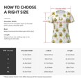 thumbnail image 5 of Naloa Lovely Avocado Print T-Shirts Short Sleeve V Neck Tees for Women Fashion Tops Trendy Lightweight Soft Casual Summer Outfits Clothes, 5 of 5