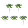 thumbnail image 1 of Juego De 5 Flores De Seda Sintética Surtidas, Pensamientos Con Hojas De Eucalipto, Decoración Para Interiores Y Exteriores.,Vsgery, 1 of 9
