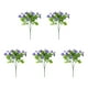 thumbnail image 1 of Set de Flores Artificiales | Hojas de eucalipto y pensamientos | 5 piezas de ramo floral falso surtido | Seda y plástico realistas | Decoración interior y exterior | Arreglo realista de bajo, 1 of 5
