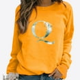 thumbnail image 2 of Pompotops Hiver Femmes Décontracté Manches Longues Hauts Dames Imprimé Chandail en Molleton Blouse Tee Chandail Liquidation, 2 of 4