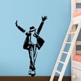 thumbnail image 2 of Adhesivos de pared con el rey del pop Michael Jackson, postura de baile, 36 x 69 cm, 2 of 3