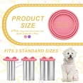 thumbnail image 2 of Uxcell Cat Food Can Covers Lids, Dog Food Can Lids with Cute Pet Ears Shaped Silicone Toppers One Fit 3 Standard Sizes, (Lavender/Pink, 2Pcs), Intended for Dog / Cat / Pet Food Cans, 2 of 6