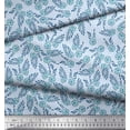 thumbnail image 2 of Soimoi Velvet Fabric Leaves & Floral Block Decor Fabric Printed Yard 58 Inch Wide, 2 of 3