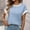 D Light Blue, variant on Ygbgbb Womens Knitting Cotton Tops Lightweight Spring Summer Casual Sweater Short Sleeve V Neck Pullover Tops Fashion Ribbed Knit Blouses Navy XXL