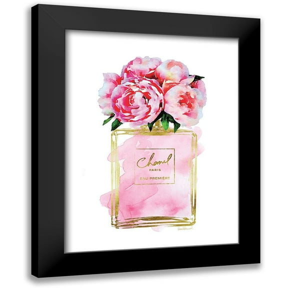 Greenwood, Amanda 12x14 Black Modern Framed Museum Art Print Titled - Perfume Bottle Bouquet V