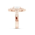 thumbnail image 6 of 5.79 CT Oval & Round Cut White Simulated Diamond Double Oval Halo Ring In 14K Rose Gold Over Sterling Silver (Color: White, Clarity: VVS1-VVS2, 5.79 Cttw) -7.5, 6 of 7