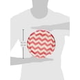 thumbnail image 2 of Party Creations Chevron & Polka Dots Dinner Plate, Classic Pink, 9", 8 Ct, 2 of 3