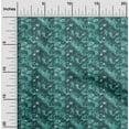 thumbnail image 2 of oneOone Polyester Spandex Teal Blue Fabric Asian Tie & Dye Sewing Material Print Fabric By The Yard 56 Inch Wide, 2 of 4