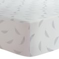 thumbnail image 1 of Kushies Drap de Berceau en Flanelle - Plumes Grises, 1 of 2
