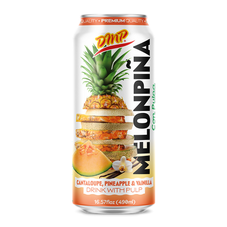 De Mi Pais Canned Melon with Pineapple and Vanilla Juice 12-PACK