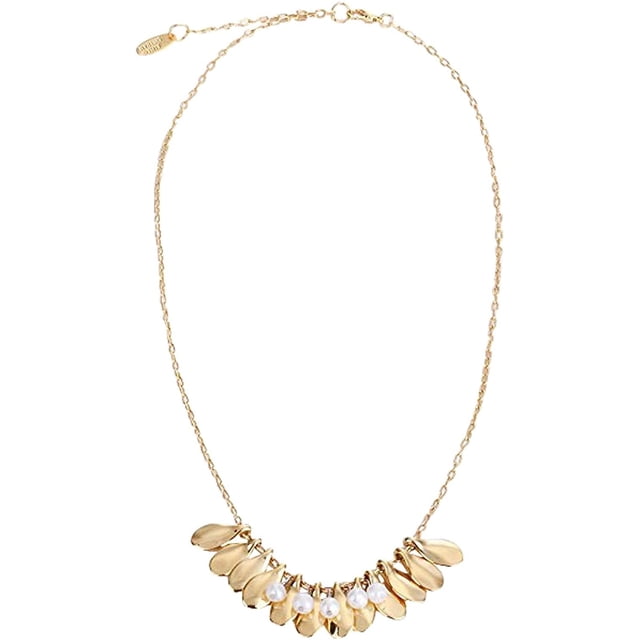 DEMDACO Pétales Perle de Ton Or Perlé Taille Unique Femmes Collier de Mode en Alliage de Zinc