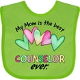 thumbnail image 3 of Inktastic My Mom is the Best Counselor Ever Boys or Girls Baby Bib, 3 of 4