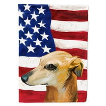 Carolines Treasures CK6530GF Galgo Espanol Dog American Garden Size outdoor-flags, Multicolor