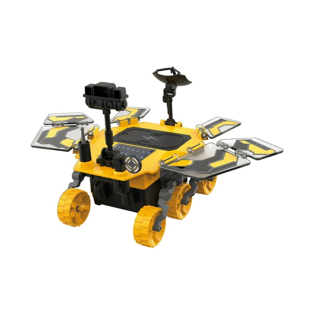Yellow Diy Solar Powered Mars Rover Stem Toy Science Kit Build Your Own Space Exploration Vehicle Educational Engineering Project For Kids Learning Activity Yellow Version Size 8.7X5.9X5.5