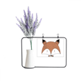 thumbnail image 1 of El estilo de la sencillez inmaduro Fox Tarjeta de jarrón de lavanda artificial, 1 of 3