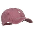 thumbnail image 5 of Mini Chess Knight Embroidered Washed Cap - Maroon OSFM, 5 of 5
