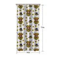 thumbnail image 5 of White Highland Cow Sunflower Hat Pattern Shower Curtain 36"x72" ,Bathroom Decorative Shower Curtains Set with 12 Hooks,Modern Waterproof Washable Shower Curtain, 5 of 6