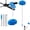 Red, variant on Ceiling Fan Cleaner Duster, Reusable Ceiling Fan Cleaner Duster with Extension Pole, 13 to 48 Inch Fan Blade Cleaner, Removable Dusters for Cleaning Walls Bookshelves Door Window Top