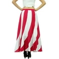 thumbnail image 3 of Bimba Long A-Line Maxi Spiral Summer Skirt Cotton With Back Elastic & Side Zip, 3 of 5