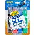 thumbnail image 1 of Crayola Project Xl Poster Markers 4/Pkg-Classic Colors, 1 of 2
